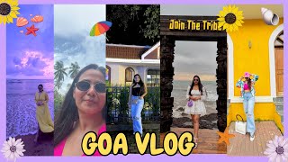 GIRLS TRIP TO GOA🌻 Purple Sky Sunset 💜 Sundowner Cafes Fontainhas Goa’s Best Shopping Places 😍 [upl. by Rossuck]