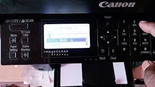 canon mf244dw wifi network connection [upl. by Nady]