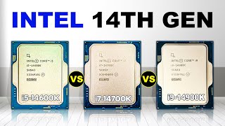 Intel Core i5 14600K vs i714700K vs i914900K CPU Comparisons  Intel [upl. by Hatty]