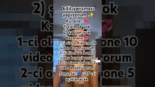 Edit yarismasi yapıyorum ✨AyanAlisanova MillyQueen1 Heyynərmin Heydündarxss edit [upl. by Osei]