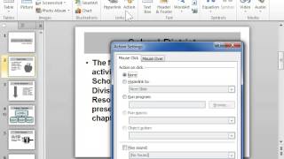 PowerPoint 2010 Access the Action Settings Dialog Box [upl. by Jovita]