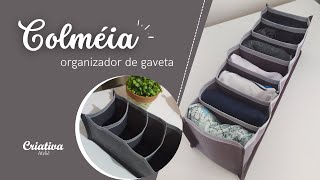 DIY Organizador de gaveta  Colméia organizadora  Passo a Passo  Costura Criativa [upl. by Yuria]