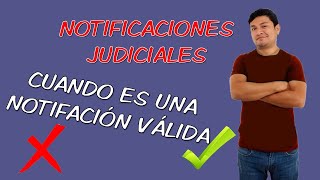 Notificaciones judiciales ⚖📄 ¿cuándo son válidas ✔😲 [upl. by Okomot]