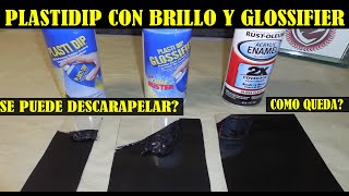 Que pasa si le ponemos barniz transparente al Plastidip glossifier y acrilica transparente [upl. by Onitnerolf]