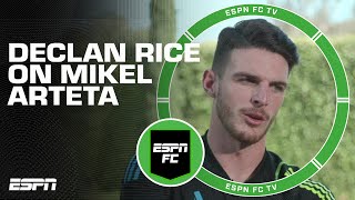 Declan Rice on how Mikel Arteta has helped him improve 👀  ESPN FC [upl. by Airakaz908]