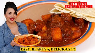 The BEST Quick amp Easy CARNE con CHILE Dinner Recipe  Chile Colorado Express Recipe [upl. by Riegel]