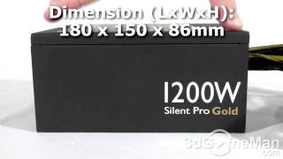 1157  Cooler Master Silent Pro Gold 1200W Power Supply [upl. by Aelgna248]