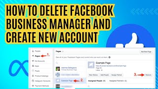 How to delete facebook business manager and create new account Step By Step 2024 [upl. by Cohlier]