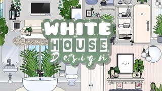 WHITE HOUSE DESIGN Bohemian House 🤍  Toca Boca [upl. by Franny]