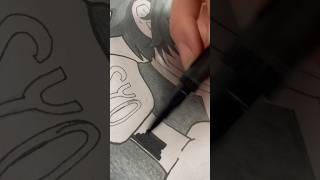 Drawing HandaKun anime animeart art drawing markers [upl. by Drain428]