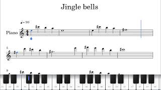 Jingle Bells Piano Tutorial for Beginners [upl. by Akenehs]