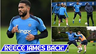 REECE JAMES IS BACK🔥 Chelsea Captain STORM Cobham  Chelsea Training [upl. by Edgardo]