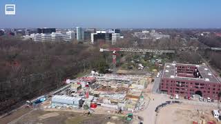 Drohnenvideo Wohnungsbau My One Pergolenviertel Hamburg [upl. by Hardin835]