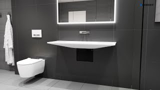 Geberit ONE floating wash basin  Installation [upl. by Kalvin490]