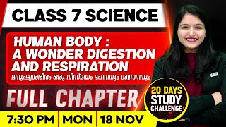 Class 7 Basic Science  Human Body A Wonder Digestion and Respiration  Full Chapter  Exam Winner [upl. by Bohlin]