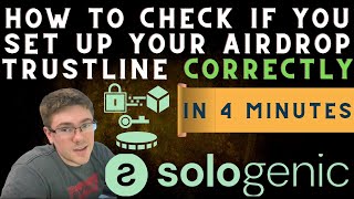 How to see if you set up your Sologenic trustline correctly for SOLO Airdrop  Deleted YT Comments [upl. by Llenrahc]