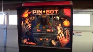 PINBOT PINBALL MACHINE BY WILLIAMS 1986 [upl. by Alyam74]