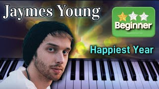 Happiest Year  Piano Tutorial  Jaymes Young [upl. by Walden829]