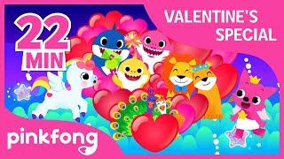 I Love You and more  Valentines Day Playlist  Compilation  Pinkfong Songs for Family [upl. by Tresa562]