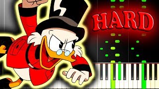 DUCKTALES 2017  THEME SONG  Piano Tutorial [upl. by Auohp]