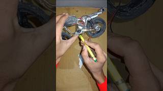 How To Make Mini Rc Splendor Plus Bike side stand ❤️😍very easyhowto handmade minirc scalerc [upl. by Rramaj]