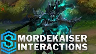 Mordekaiser Special Interactions [upl. by Essilec]