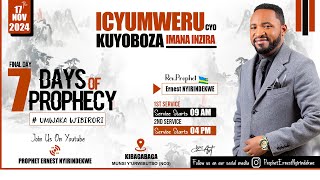 17112024 ICYUMWERU CYO KUYOBOZA IMANA INZIRA ITERANIRO RYAMBERE 1REV PROPHET ERNEST NYIRINDEKWE [upl. by Sisto]