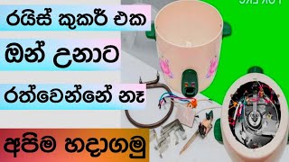 රයිස් කුකර් රෙපයාර්  How to repair rice cooker at home  Rice cooker repair [upl. by Afrikah]