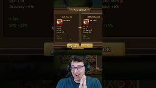 Life Changing QUAD ROLL Crafting Legendary Swift Runes  Summoners War [upl. by Htebazila941]