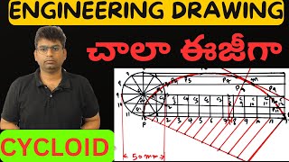 cycloidengineering drawing btech 1st year basic imp questiondrawing btechdrawing cycloid [upl. by Mccandless]