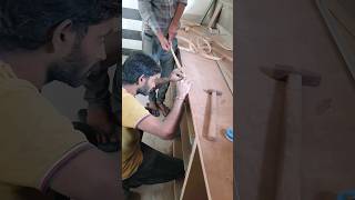 Edge band pesting process woodworking Edgeband furnituremaking shortvideo [upl. by Giark]