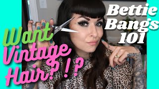 Bettie Bangs 101  Cut Style Tips amp Tricks  Celebrity Hairstylist Makeup Artist [upl. by Agamemnon358]