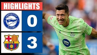 🔴 Resumen  Deportivo Alavés vs Barcelona 0  3  HIGHLIGHTS  LaLiga 202425 [upl. by Ikcaj]