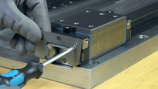 EN Bosch Rexroth Mounting scraper plate with scraping Linear Guides HowTo [upl. by Redleh]