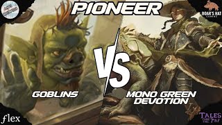 Rakdos Goblins VS Mono Green Devotion MTG Pioneer [upl. by Fiann175]