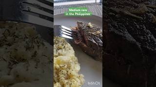 DELICIOUS AUSTRALIAN STEAK retiringinparadise steak meat ribeyesteak shorts [upl. by Ecnadnak]