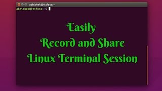 How To Use asciinema to record Linux Terminal Session [upl. by Iand]