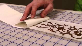 How to Apply your Wall Decals  Removing Backing Paper [upl. by Aihsar364]