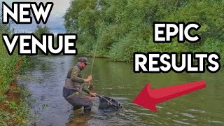 Exploring New Water  AMAZING UK River Fly Fishing For Trout amp Grayling [upl. by Rihana]