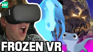 Experiencing Frozen 2 In VR [upl. by Aerdnaz]