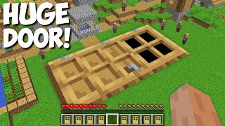 What is BEHIND this HUGE DOOR in Minecraft  BIGGEST DOOR [upl. by Olmsted711]