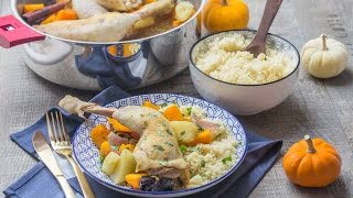 Tajine de Poulet et Courges [upl. by Ycnaf]