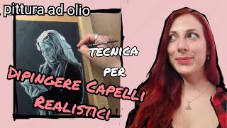 tecnica per dipingere capelli realistici [upl. by Pironi]