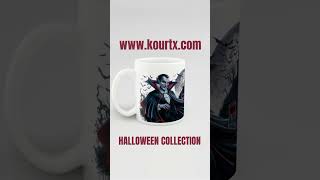 Halloween Mugs Collection  Feeling Fangtastic vampire halloween spooky mug coffee [upl. by Alessandro]