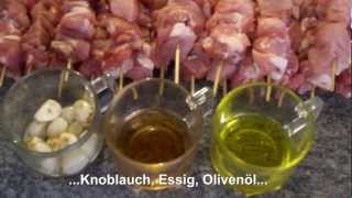 Souflaki  Souvlaki  Spiesse  Skewers  σουβλάκια  σουβλάκι [upl. by Vincents]