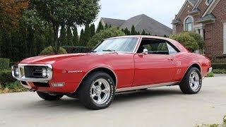 1968 Pontiac Firebird Test Drive Classic Muscle Car for Sale in MI Vanguard Motor Sales [upl. by Kcin921]