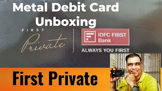 Unveiling the Ultimate Banking Experience IDFC FIRST Bank Private Debit Card Unboxing IDFC FIRST [upl. by Town]