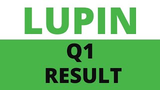 lupin Q1 results 2022  LUPIN results  LUPIN share news [upl. by Eocsor]