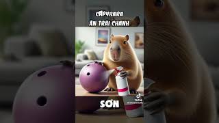 Capybara ăn trái chanh viralvideo [upl. by Akemot]