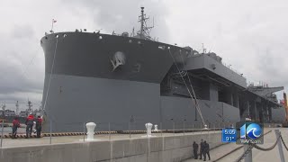 USNS Lewis B Puller deploys from Naval Station Norfolk [upl. by Julietta]